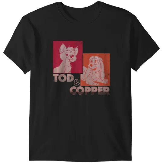Disney The Fox and the Hound Tod & Copper Retro Premium T-Shirts