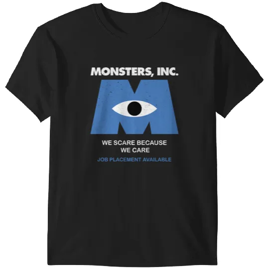 Disney Pixar Monsters, Inc. We Scare Because We Care Retro Long Sleeve T-Shirts