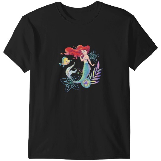 Discover Disney The Little Mermaid Ariel And Flounder Sea T-Shirts