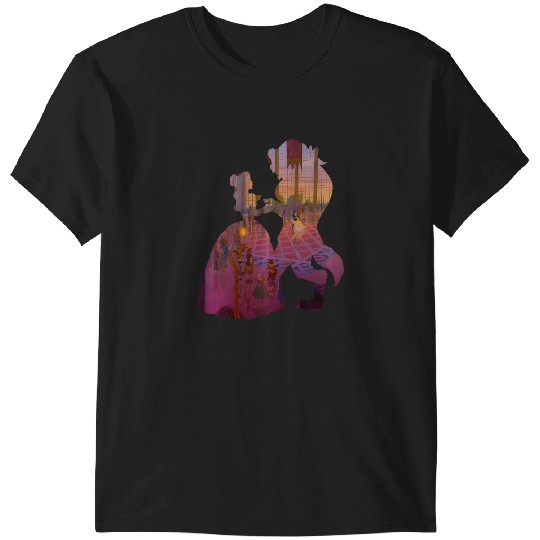 Disney Classic Beauty And The Beast Silhouette Dance T-Shirts