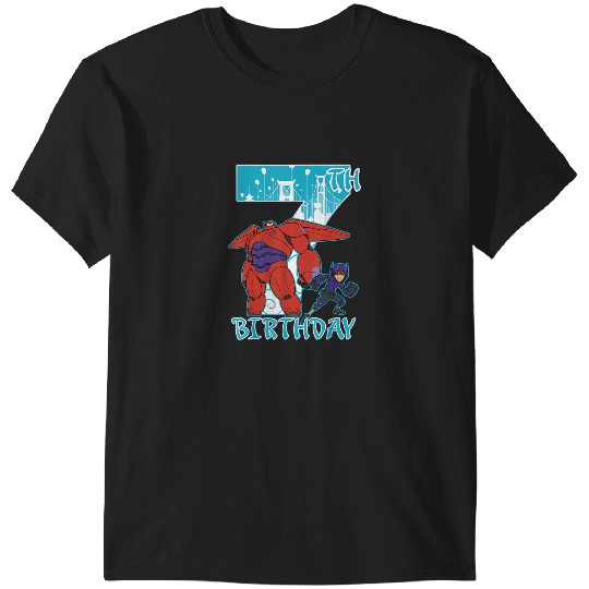 Discover Disney Big Hero 6 Baymax Hiro 7th Birthday Graph T-Shirts
