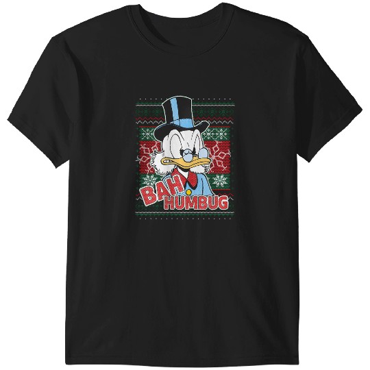 Disney Ducktales Christmas Scrooge Mcduck Bah Humbug T-Shirts