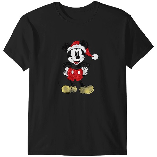 Disney Christmas Mickey Mouse Raglan Baseball Tee T-Shirts
