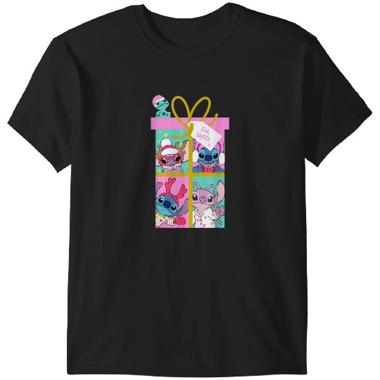 Disneyss Lilo Stitch Christmas Angel Stitch Gift For Santa T-Shirts