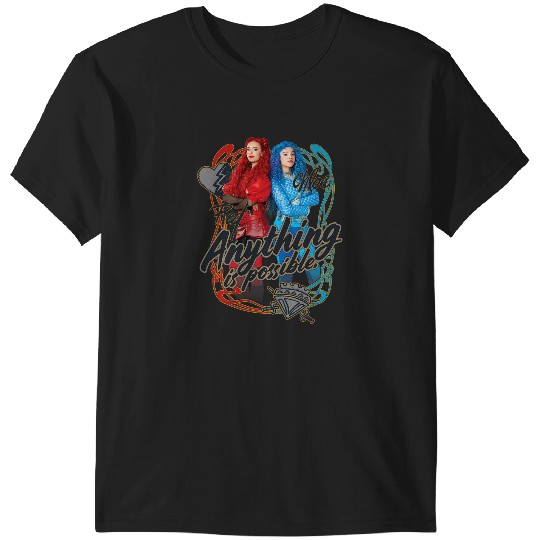 Discover Disney Descendants Red Chloe Anything Is Possible Chest Logo T-Shirts