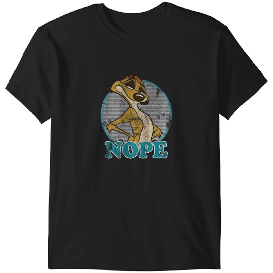 Discover disney lion king timon nope striped circle T-Shirts