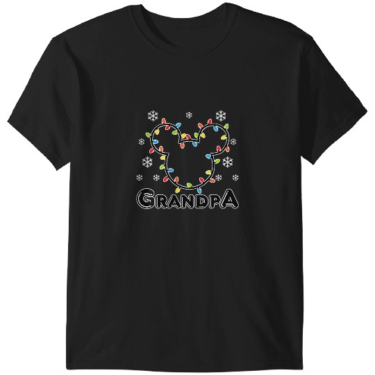 Discover Disney Mickey Christmas Grandpa  T Shirt T-Shirts