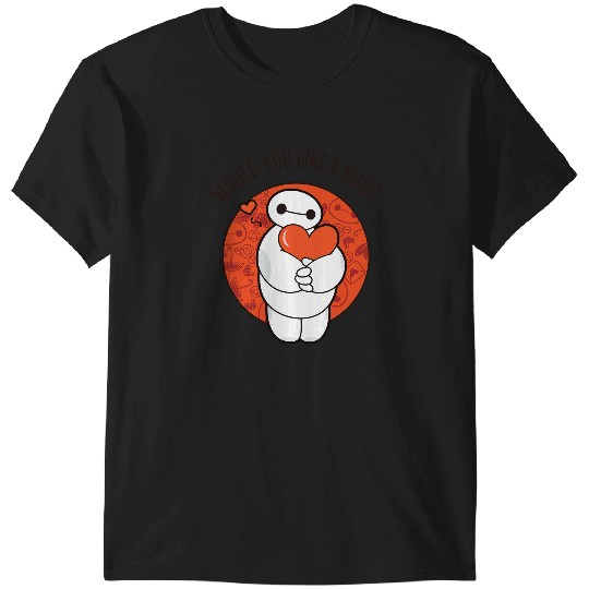 disney big hero 6 baymax hug valentines graphic T-Shirts