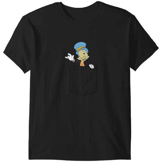 Disney Pinocchio Jiminy Cricket Faux Pocket T-Shirts