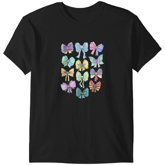 Discover Disneyss Princess Cute Ribbons And Bows Pastel Colors Logo T-Shirts