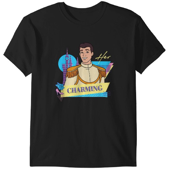 Disneyss Cinde Retro Couples Matching Her Prince Charming T-Shirts