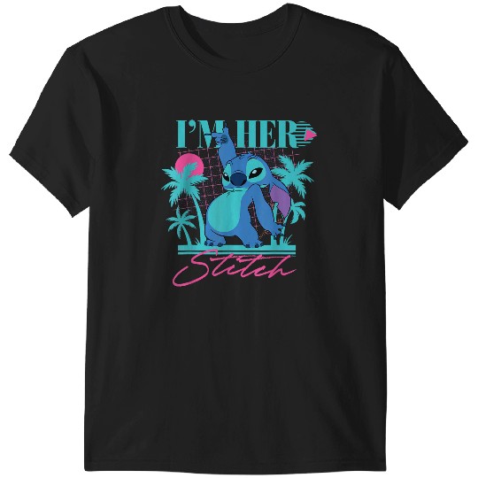Disneyss Stitch Retro 90s Couples Matching Im Her Stitch T-Shirts