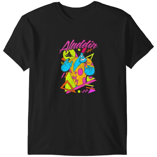 Discover Disney Aladdin Genie 90s Style Neon Portrait Tank Top T-Shirts