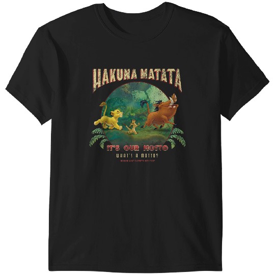 Disneyss Lion King Hakuna Matata Motto Simba Timon Pumbaa T-Shirts