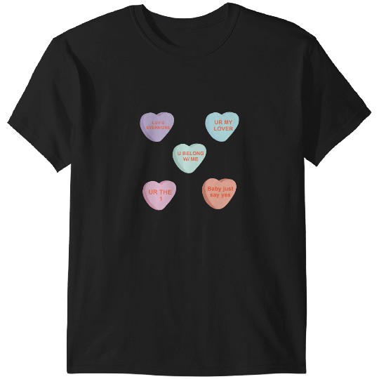 Discover Taylor Conversation Hearts T-Shirts