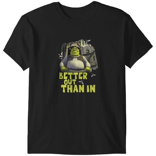 Shrek Outhouse Better Out Than In Quote  : Shrek Same Swamp Forever , Shrek Shirt, Disney Fiona Princess , Shrek,Shrek T-Shirts