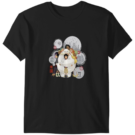 Disney Big Hero 6 TV Series Baymax Hugs Graphic T-Shirts