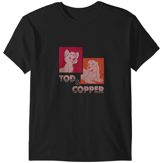 Disney The Fox and The Houndss Tod Copper Retro T-Shirts