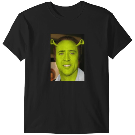 Nicolas Cage as Shrek  1: Shrek Same Swamp Forever , Shrek Shirt, Disney Fiona Princess , Shrek,Shrek T-Shirts