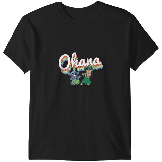 Discover Disney Lilo Stitch Pride Ohana Rainbow T-Shirts