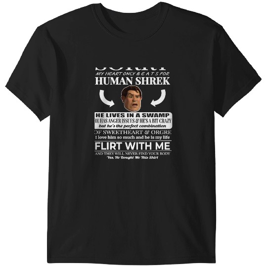 Sorry My Heart Only Beats For Human Shrek  1: Shrek Same Swamp Forever , Shrek Shirt, Disney Fiona Princess , Shrek,Shrek T-Shirts