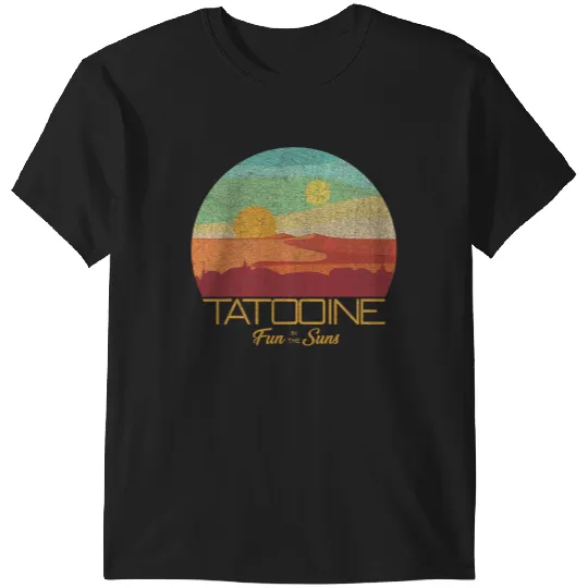 Star Wars Tatooine Postcard Fun in the Sun Vintage Disney+ T-Shirts