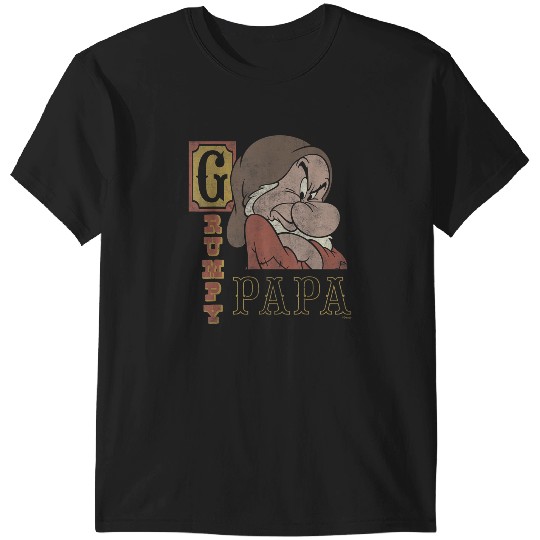 Disneyss Snow White And The Seven Dwarfs Grumpy Papa T-Shirts