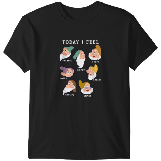Disneyss Snow White And The Seven Dwarfs Expressions Today T-Shirts