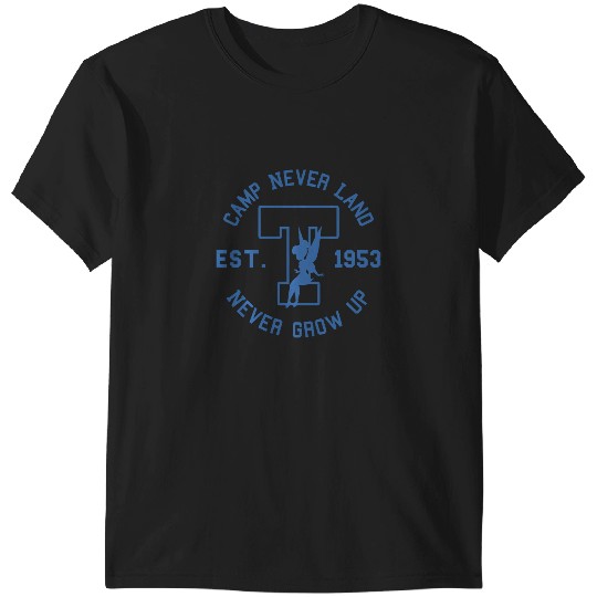 Disney Peter Pan Tinker Bell Camp Never Land Est. 1953 T-Shirts