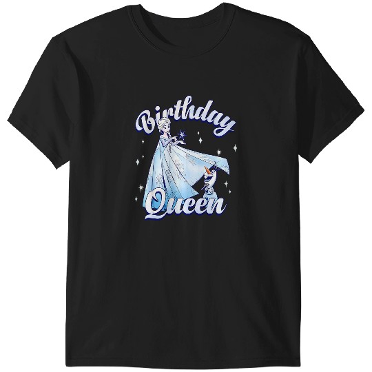 Kids disney frozenss Birthday Queen Elsa Olaf Portrait Youth T-Shirts