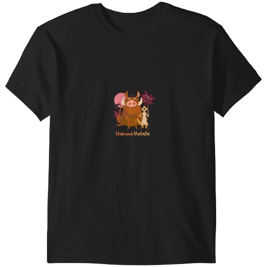 Disneyss The Lion King Timon Pumbaa Hakuna Matata Faces Front T-Shirts