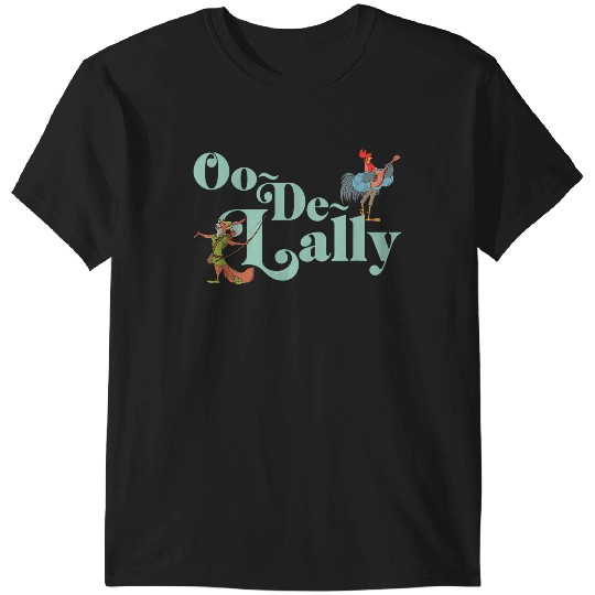 Disneyss Robin Hood Oo de lally Iconic Quote Chest Text Logo T-Shirts
