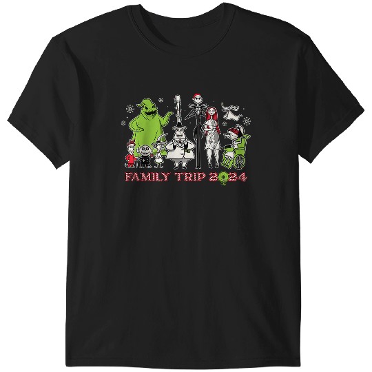 Disneyss The Nightmare Before Christmas Snow Family Trip 2024 T-Shirts