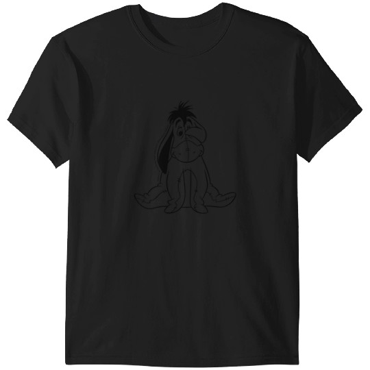 Disney Winnie The Pooh Eeyore Simple Left Chest T-Shirts