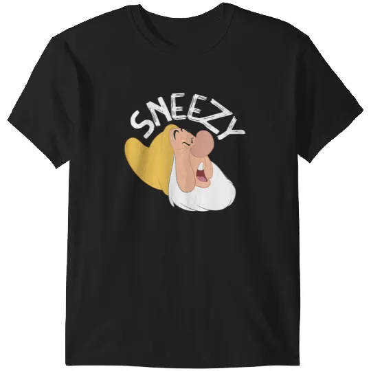 Disneyss Snow White The Seven Dwarfs Sneezy Faces T-Shirts