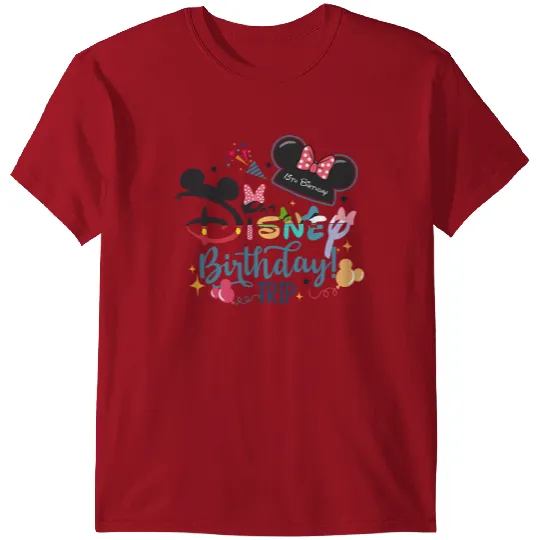 Custom Family Disney Birthday Trip, My First Disney Trip T Shirts, Disney Trip 2022  T Shirts