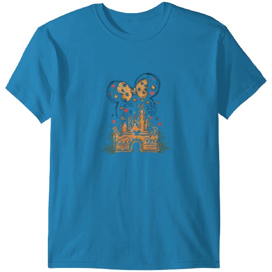 Disney Castle Gingerbread Minnie Mouse Christmas T Shirts, Mickeys Very Merry Christmas T Shirts