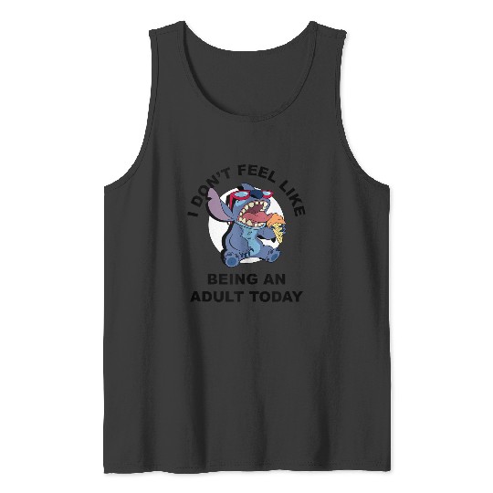 Disney Lilo Stitch I Don't Feel Like Being An Adult Today Tank Tops