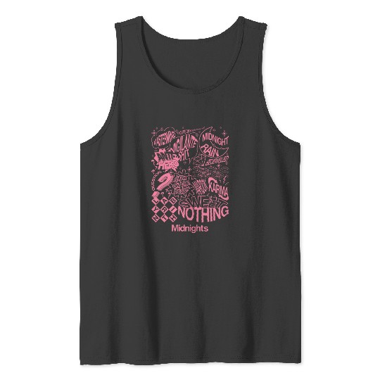 Discover Taylor Swifftts Midnights Taylor Swifftt Era Midnights Album Tank Tops