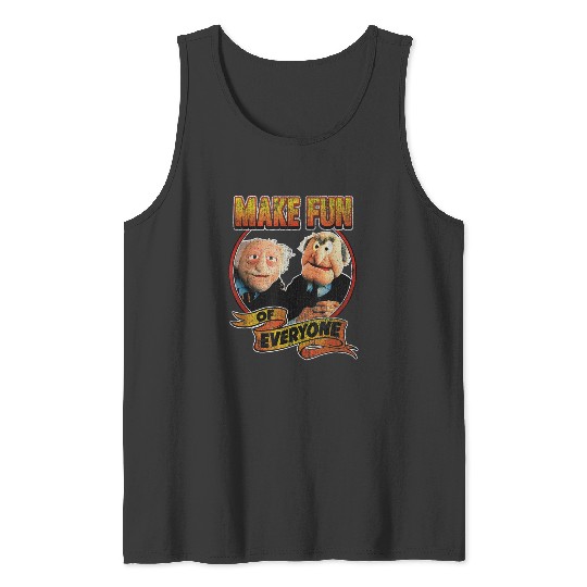 disneys The Muppets Make Fun Of Statler Waldorf Vintage Shot  gifts Tank Tops
