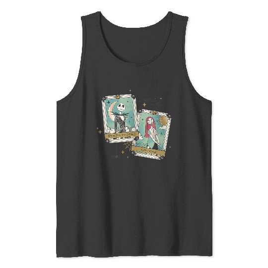 disneys The Nightmare Before Christmas Jack And Sally Tarot Tank Tops