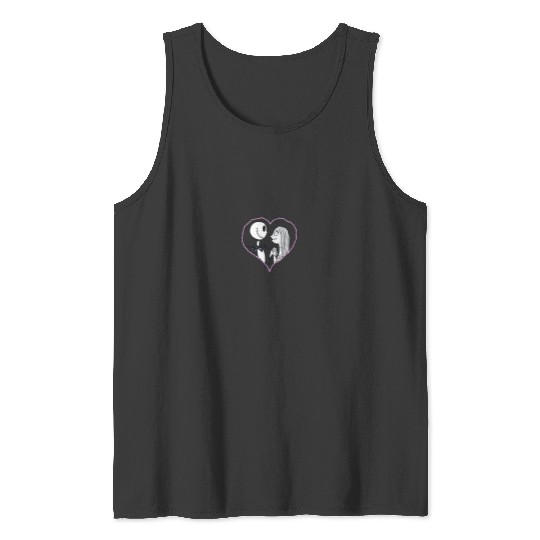 disneys The Nightmare Before Christmas Jack Sally Heart Tank Tops