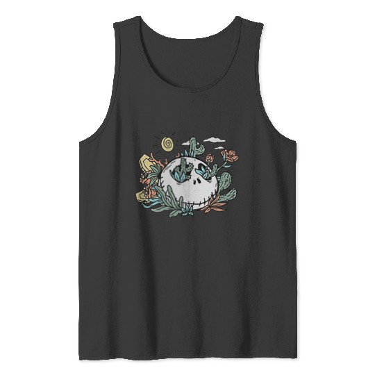 disneys The Nightmare Before Christmas Pocket Desert Skull Tank Tops