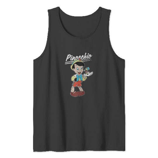 disneys Pinocchio And Jiminy Cricket Raglan Tank Tops