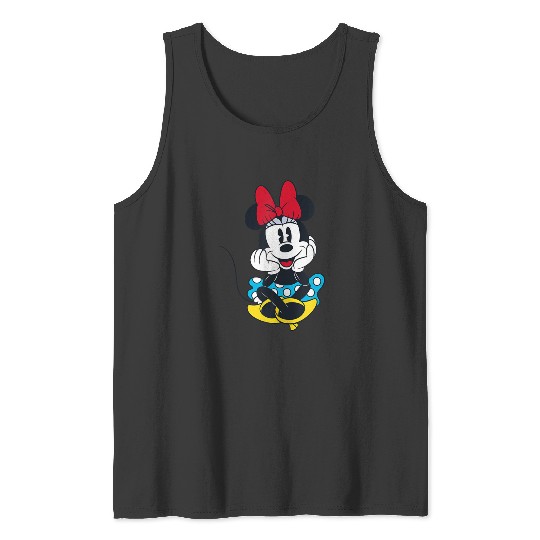 disneys Smiling Minnie Mouse Raglan Tank Tops
