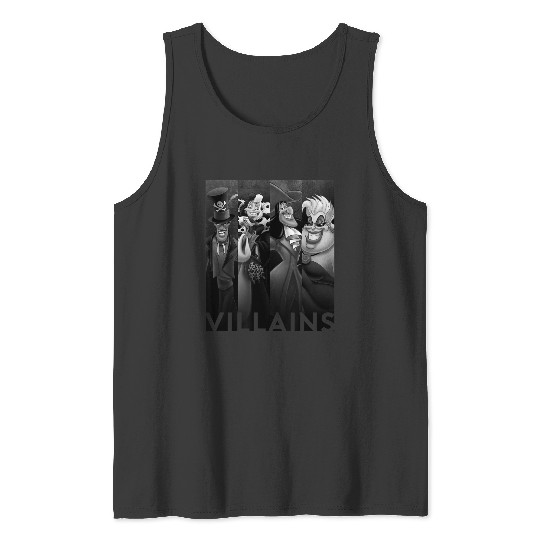 disneys Villains Ursula Cruella Captain Hook Dr Facilier Tank Tops