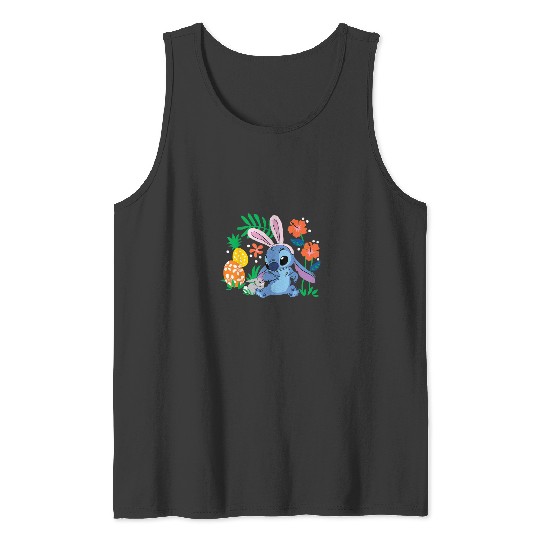 Disney Lilo Amp Stitch With Easter Bunny3 Tank Tops