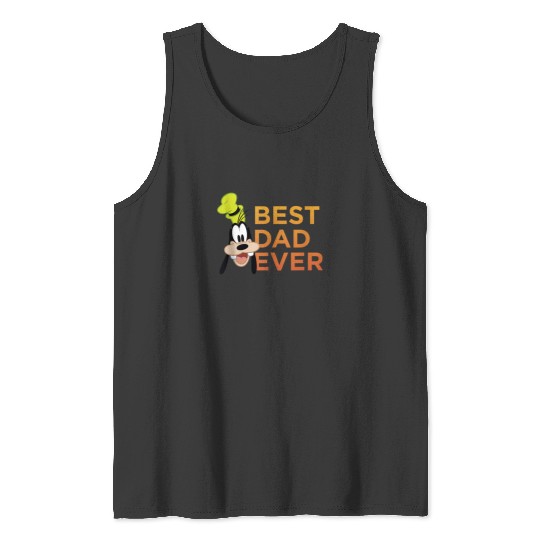 Disney Mickey And Friends Fathers Day Goofy Best Dad Ever Tank Tops