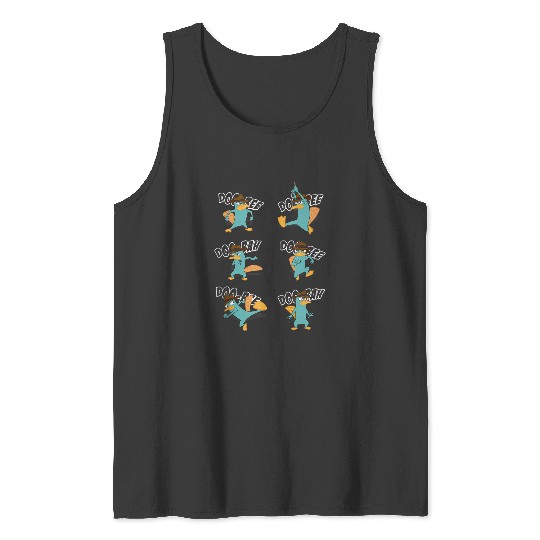 disneys Phineas And Ferb Doo Bee Doo Bee Doo Bah Perry Tank Tops