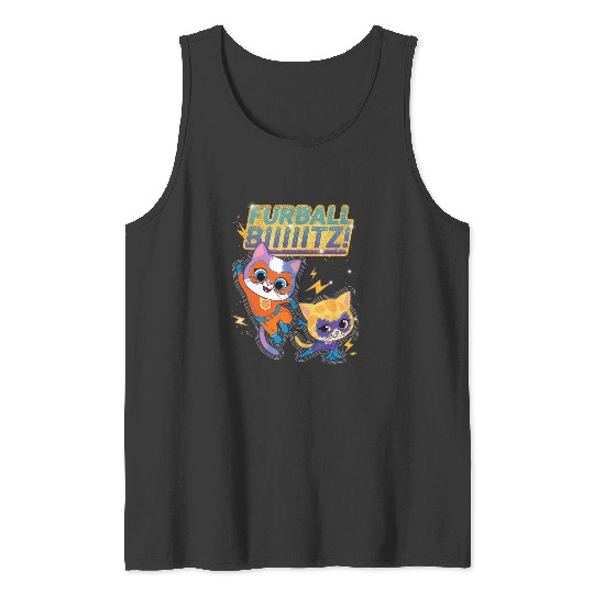 Discover Disney Junior SuperKitties Sparks and Buddy Furball Blitzz! Tank Tops